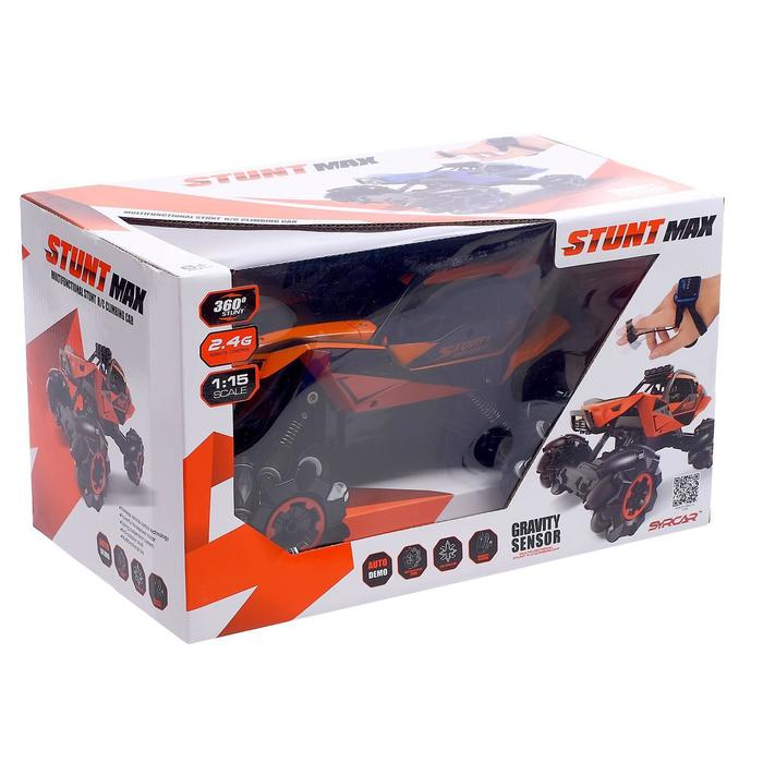 Машина радиоуправляемая &laquo;Джип-акробат&raquo;, 4WD, с управлением жестами, работает от аккумулятора, цвет синий