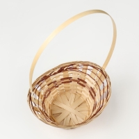 Корзина плетеная «Ладья», 20×17×8 см, бамбук Корзина плетеная «Ладья», 20×17×8 см, бамбук