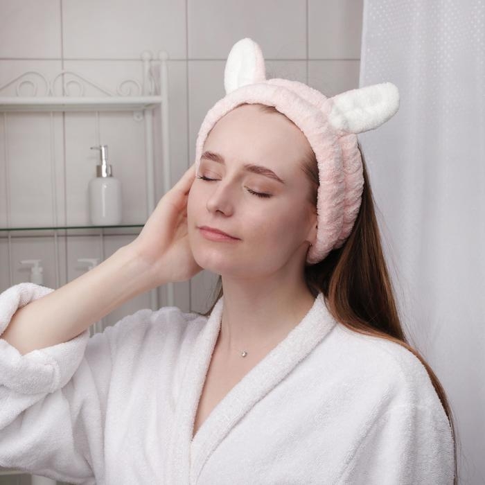 Повязка для умывания Доляна &laquo;Зайчик&raquo;, цвет МИКС