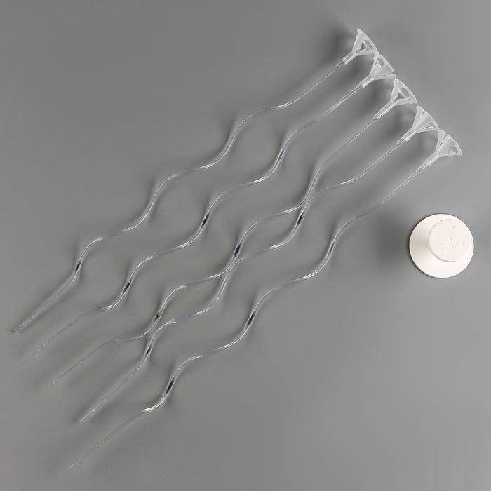 Набор &laquo;ВОЛНА&raquo;, палочка+держатель+подставка, набор 5 шт., белый