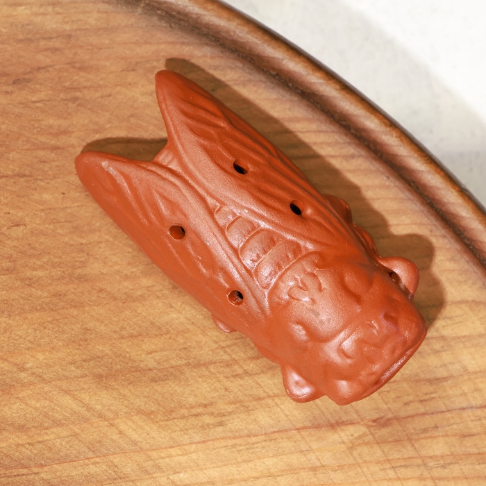 Фигурка для чайной церемонии - свистулька Фигурка для чайной церемонии - свистулька "Певчая цикада" 7,5х2,5х3,5см