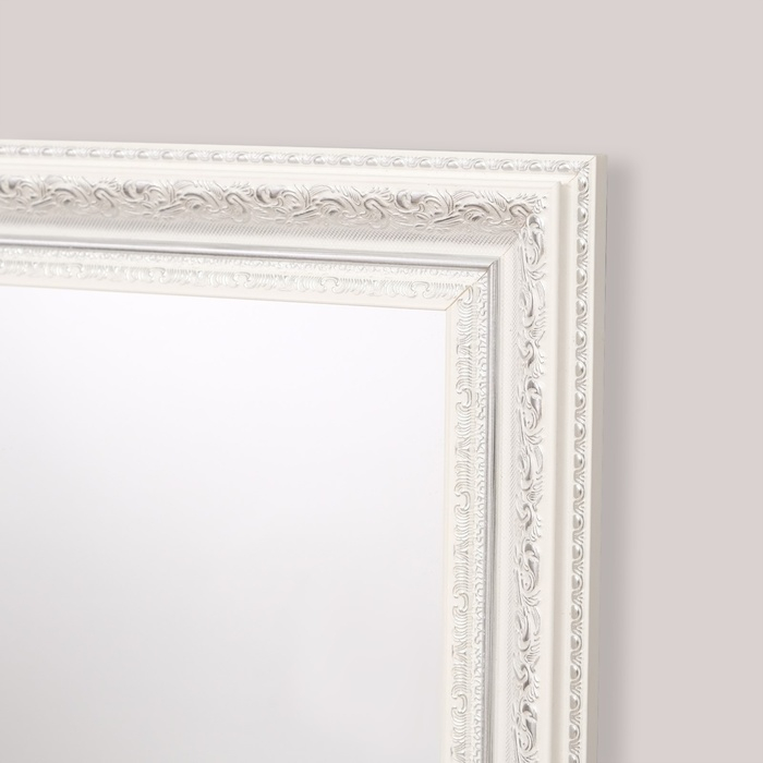 Зеркало настенное &laquo;Верона&raquo;, белое, 60х120 см, рама пластик, 60 мм