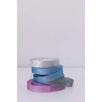 Лента парчовая, 20 мм, 23 &plusmn; 1 м, цвет синий №037