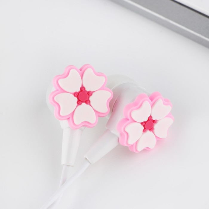 Наушники проводные &laquo;Цветочки&raquo;, мод. VBT 1.31, 120 см