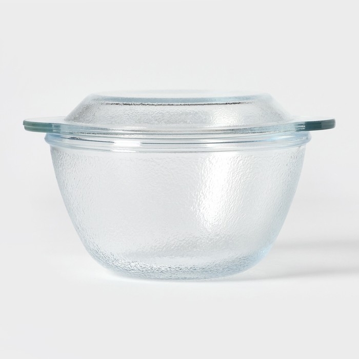 Форма стеклянная для запекания &laquo;Горшочек с крышкой&raquo;, d=18 см, h=12,5 см