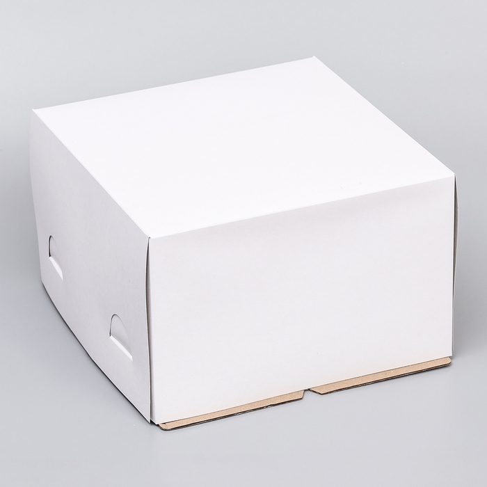 Коробка под торт, белая, 30 х 30 х 19 см Коробка под торт, белая, 30 х 30 х 19 см