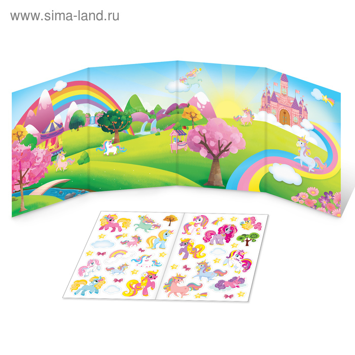 Наклейки многоразовые набор &laquo;Для девочек&raquo;, 4 шт.