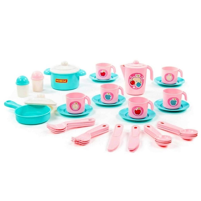 Набор детской посуды &laquo;Настенька&raquo; на 6 персон, 38 элементов