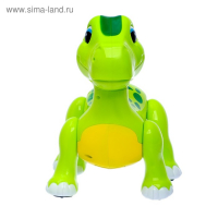 Робот динозавр &laquo;Умный питомец&raquo; ZHORYA, программируемый, на пульте управления, интерактивный: звук, свет, на батарейках, на русском языке