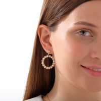 Гарнитур 2 предмета: серьги, кулон &laquo;Бонтон&raquo;, цвет МИКС, 43 см