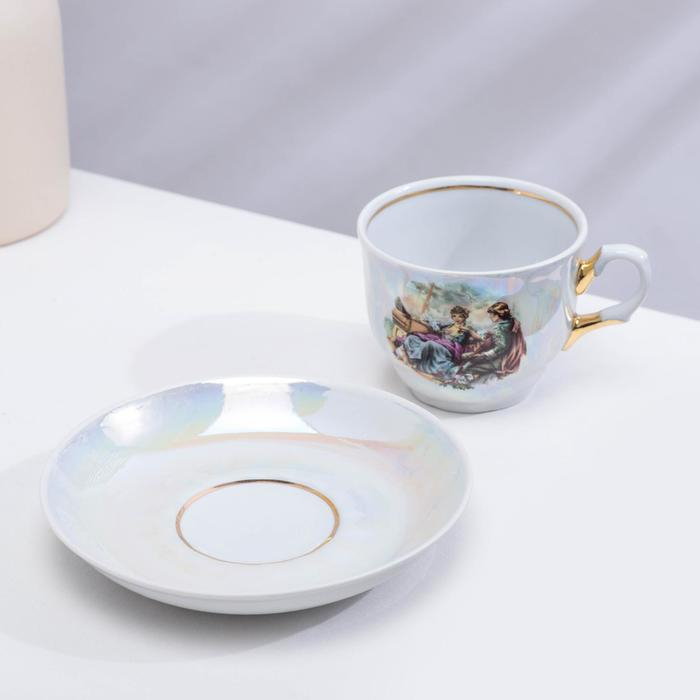 Сервиз чайный фарфоровый &laquo;Мадонна&raquo;, 15 предметов