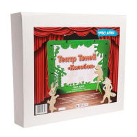 Настольная игра из дерева.Театр теней с подставкой под телефон &laquo;Колобок&raquo;