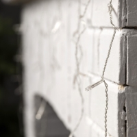 Гирлянда &laquo;Бахрома&raquo; 1.8 &times; 0.5 м, IP20, прозрачная нить, 48 LED, свечение мульти, 8 режимов, 220 В