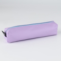 Пенал школьный из искусственной кожи &laquo;1 сентября: Сиреневый&raquo; , 19 х 8 х 3 см