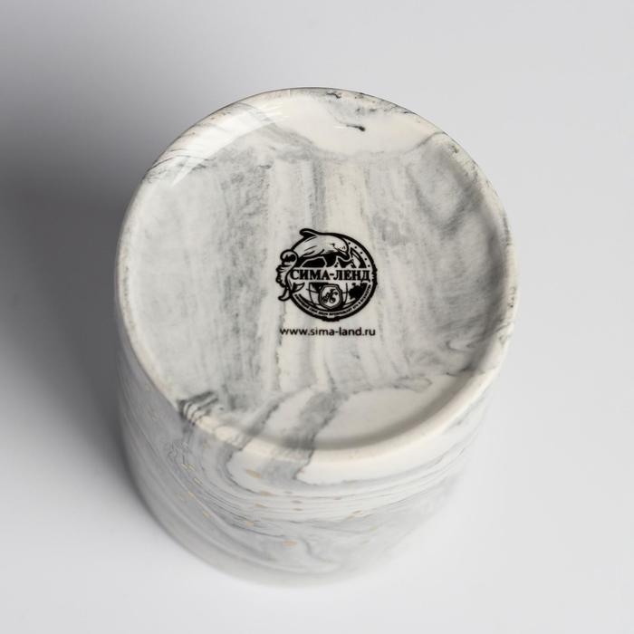 Горшок для цветов с тиснением, &laquo;Луна&raquo;, 8 х 9.5 см