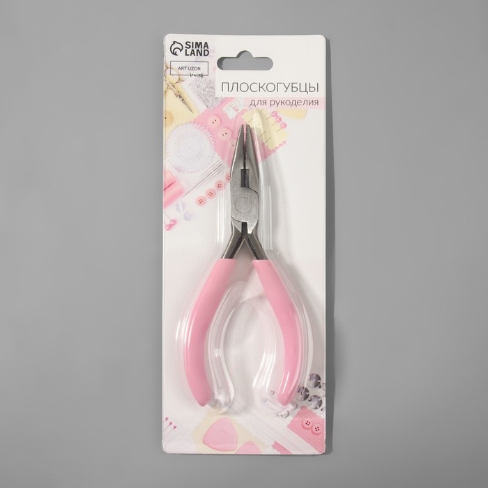 Плоскогубцы для рукоделия, 12 &times; 6,5 см, цвет розовый