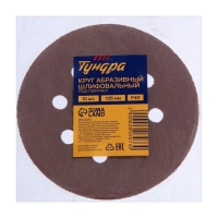 Круг абразивный шлифовальный под "липучку" ТУНДРА, перфорированный, 125 мм, Р40, 10 шт. Круг абразивный шлифовальный под "липучку" ТУНДРА, перфорированный, 125 мм, Р40, 10 шт.