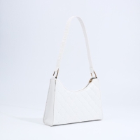 Сумка-багет на молнии, цвет белый Сумка-багет на молнии, цвет белый