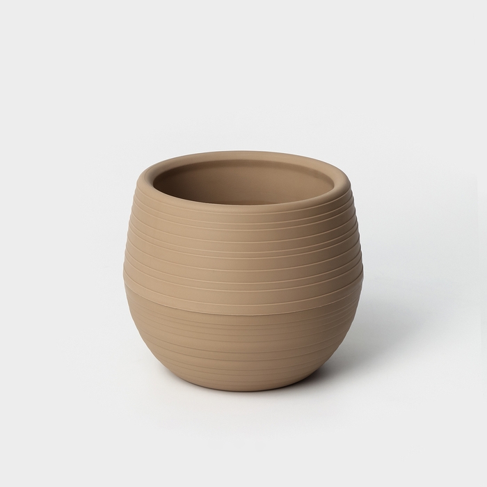 Горшок &laquo;Дуэт&raquo;, 1.5 л, цвет кофе с молоком