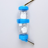 Поилка для грызунов &laquo;Хомячки&raquo; 125 мл, 12.5х4.5 см, микс цветов