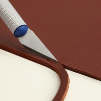 Нож макетный для работы с кожей, 14,5 &times; 0,8 см, цвет серебряный