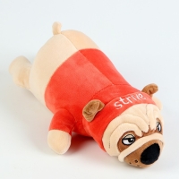 Мягкая игрушка &laquo;Мопс&raquo;, 30 см, цвет красный