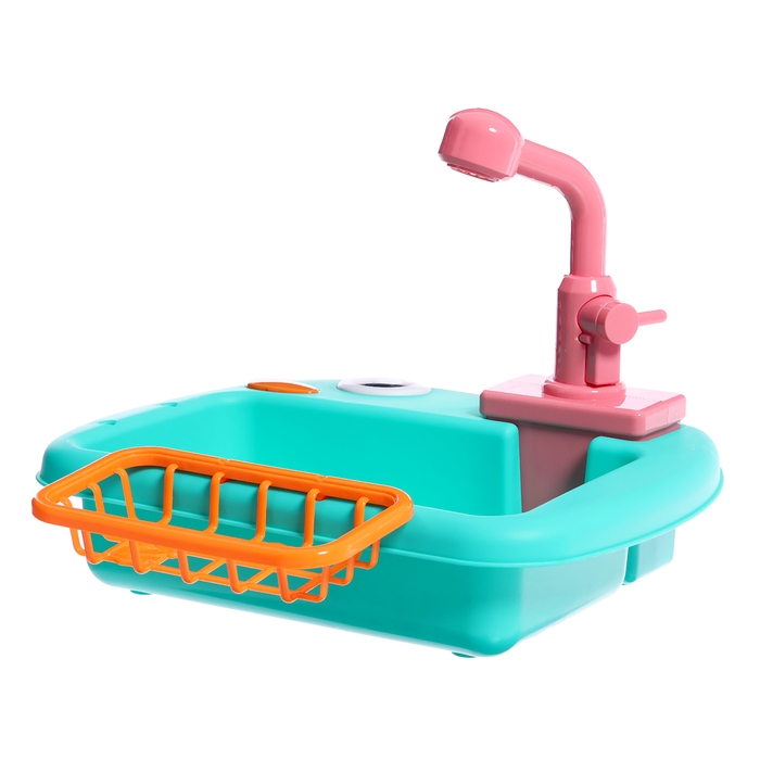 Игровой модуль кухни &laquo;Раковина-Динозаврик&raquo;, с набором продуктов МИКС, вода циркулирует