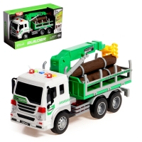 Грузовик &laquo;Лесовоз&raquo;, инерция, 1:16, световые и звуковые эффекты