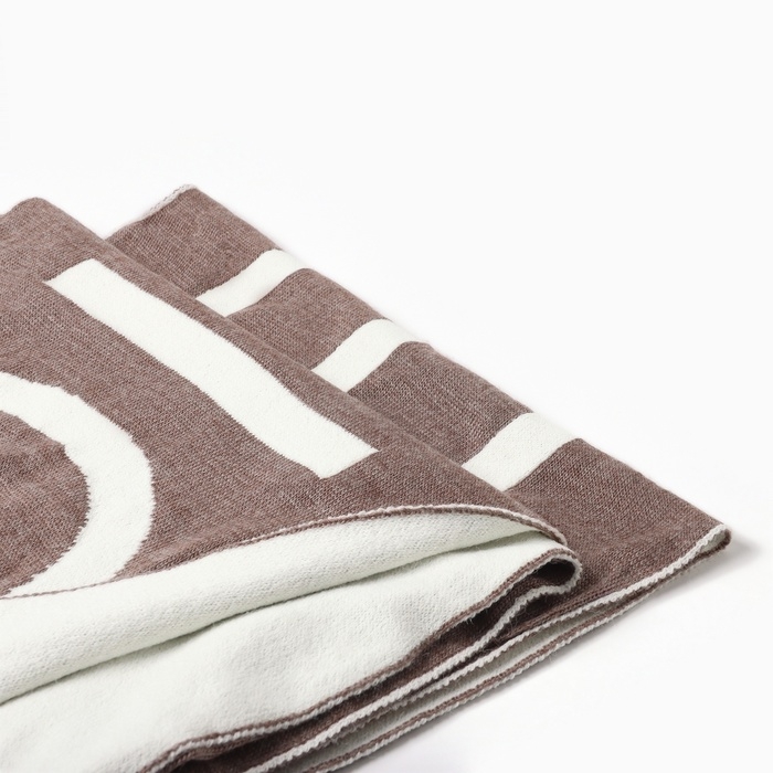 Шарф женский двусторонний MIST коричневый, размер 47*226см Шарф женский двусторонний MIST коричневый, размер 47*226см