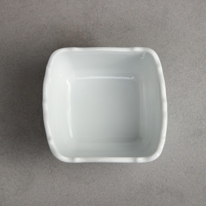 Соусник квадратный &laquo;Волна&raquo;, 250 мл, фарфор, Иран