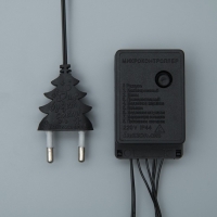 Гирлянда &laquo;Нить&raquo; 20 м, IP20, тёмная нить, 200 LED, свечение белое, 8 режимов, 220 В, УЦЕНКА