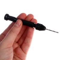 Дрель ручная &laquo;Мини&raquo; для тонких работ, мини сверла набор 10 шт., размер 1 шт. &mdash; от 0,8 до 3 мм