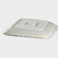 Тарелка фарфоровая квадратная Magistro &laquo;Цветок Бланш&raquo;, 30&times;30 см, цвет белый