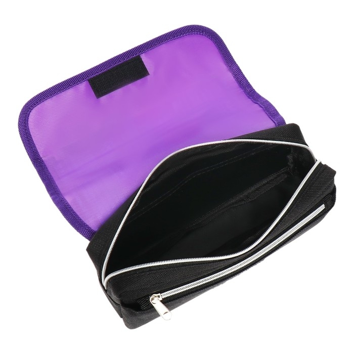 Пенал мягкий, 1 отделение, 95 х 205 х 70 мм, объёмный, deVENTE City Girl, створка на липучке 7020406