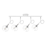 Люстра "Скелет" 4х60Вт Цоколь: Е14 Цвет: Белый айсберг, Хром