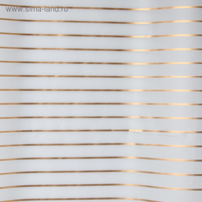 Пленка матовая для цветов "Полосы", золотистая, 60 см х 5 м