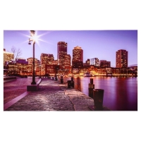 Картина на холсте "Вечерняя набережная" 60х100 см Картина на холсте "Вечерняя набережная" 60х100 см