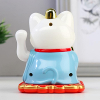 Маятник настольный антистресс &laquo;Кот баюн с иероглифами карьера, решимость, долголетие&raquo;, пластик, 9.5&times;9.5&times;8.3 см