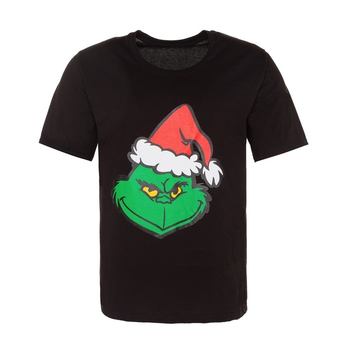 Футболка мужская «Гринч», цвет чёрный, размер 56 Футболка мужская «Гринч», цвет чёрный, размер 56