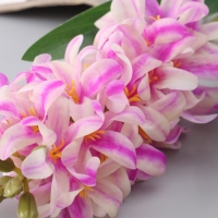 Цветы искусственные "Гиацинт галант" 66х5 см, бело-сиреневый