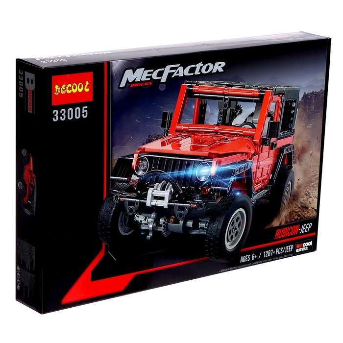 Конструктор техно &laquo;Внедорожник&raquo;, 1287 деталей