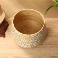 Ваза 20х20х15 см, бамбук