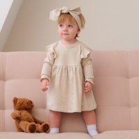 Платье и повязка Крошка, Я BASIC LINE, рост 86-92 см, молочный Платье и повязка Крошка, Я BASIC LINE, рост 86-92 см, молочный