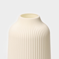 Ваза для цветов, пластик, 9.5&times;4&times;25 см, белый