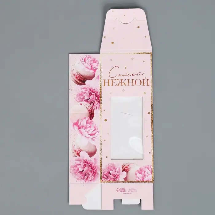 Коробка складная &laquo;8 марта&raquo;, 5.7 х 14.5 х 3.5 см