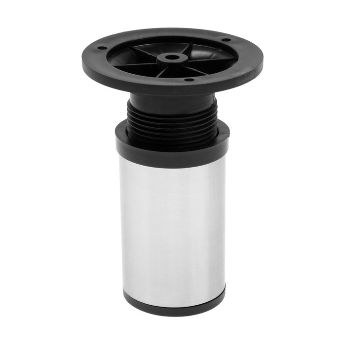 Опора регулируемая OR001NI ТУНДРА, d=50 мм, H=100 мм, сатиновый никель Опора регулируемая OR001NI ТУНДРА, d=50 мм, H=100 мм, сатиновый никель