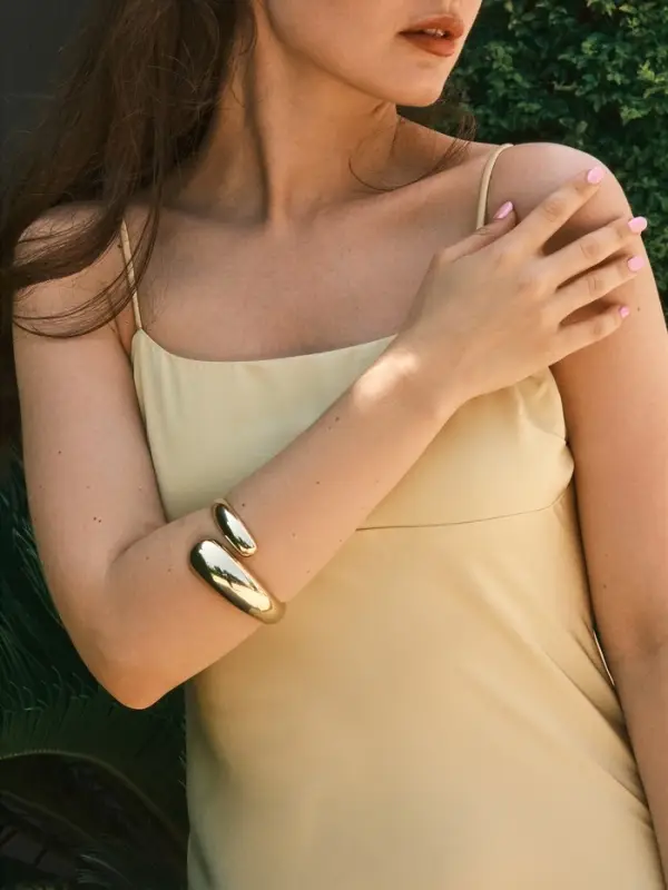 Браслет манжета «Капля», цвет золото Браслет манжета «Капля», цвет золото