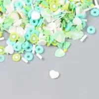 Декор для творчества пластик "Зелёная свежесть" 20 гр