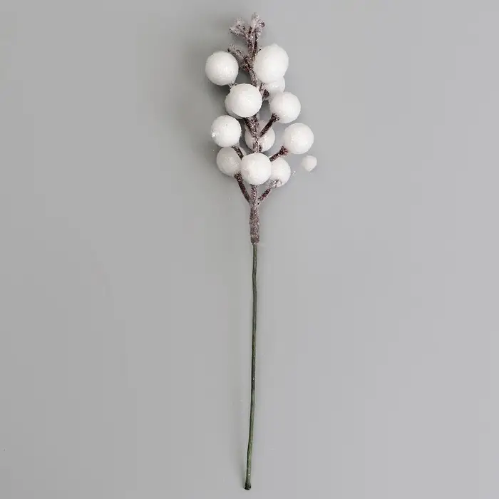 Ягоды для декора, белого цвета, 4,5 &times; 4,5 &times; 20 см