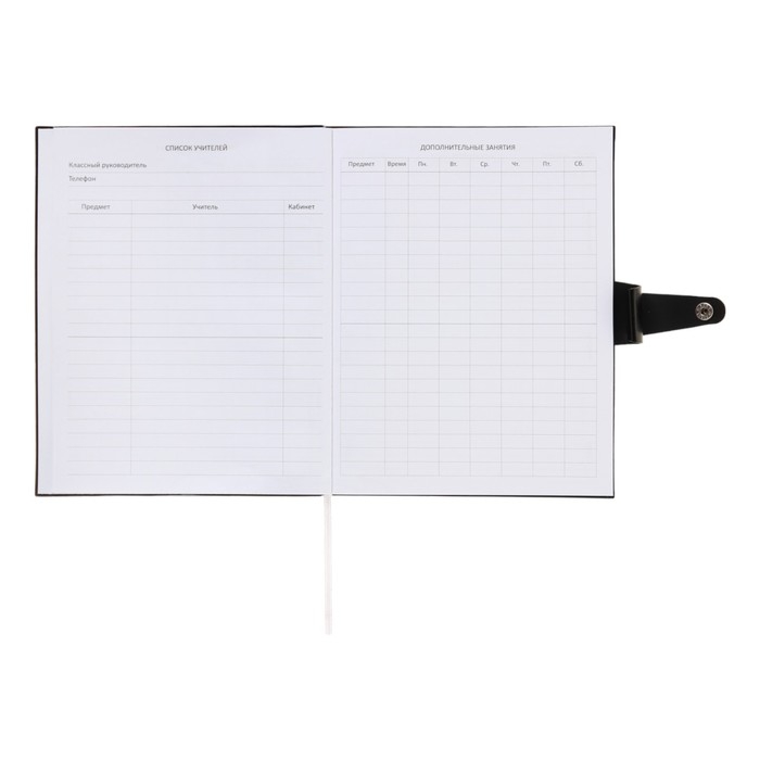 Дневник универсальный для 1-11 класса Favourite. Black, мягкая обложка, искусственная кожа, тиснение фольгой, ляссе, 80 г/м2